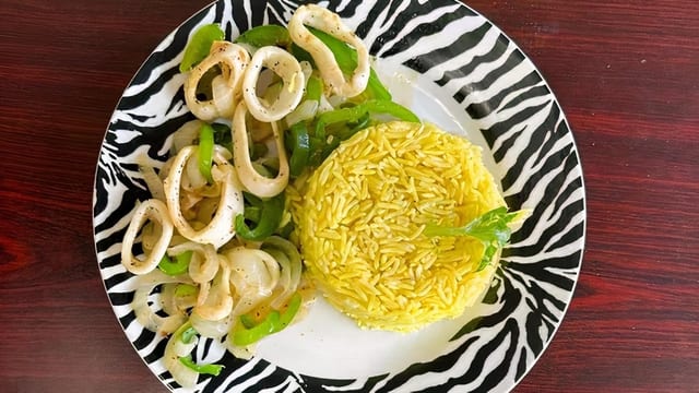Rice Bowl Calamari.