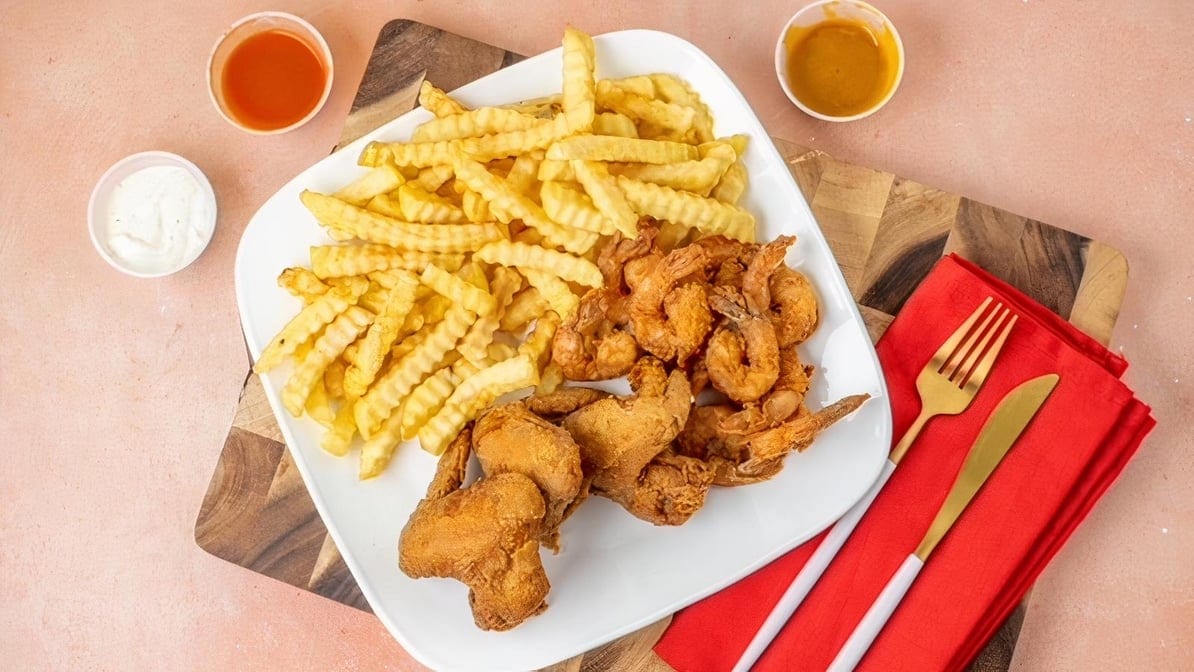 # 6. Wings & Shrimp.