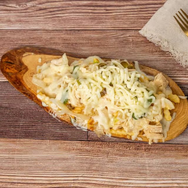 # 35 Loaded Fries Chicken.