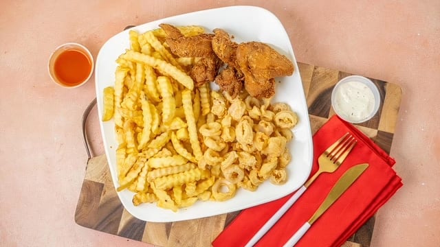 # 13. Calamari & Wings.