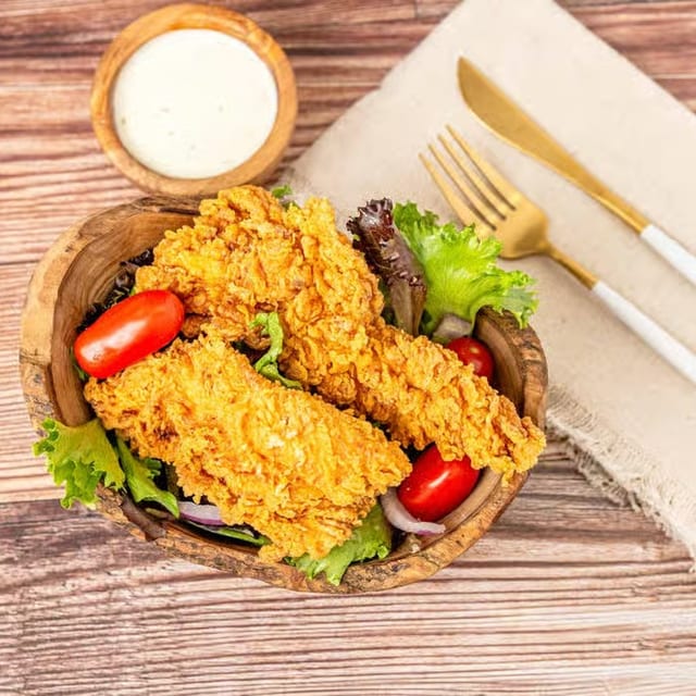 Fried Chicken Salad.