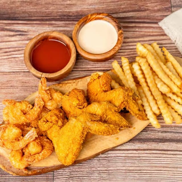 # 6. Wings & Shrimp.